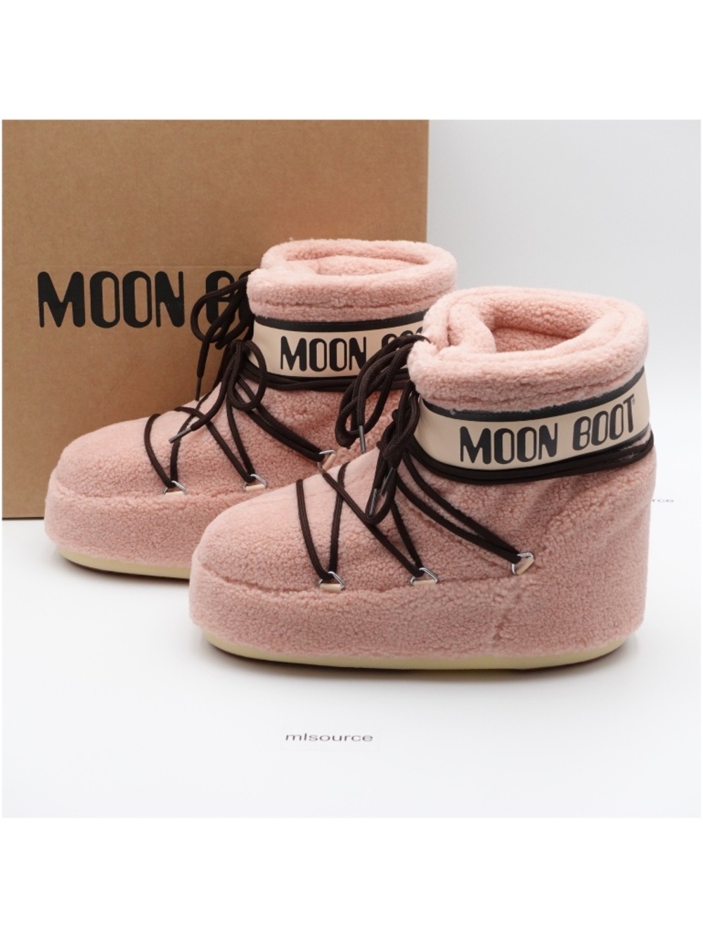NEW Moon Boot Icon Low Fleece Snow Boots Pink